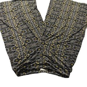 Cato Black and Yellow Geometric Blouse